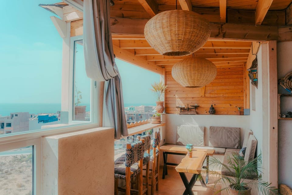 Patio, Day, Natural landscape, View (from property/room), Balcony/Terrace, Living room, Seating area, Dining area, Sea view