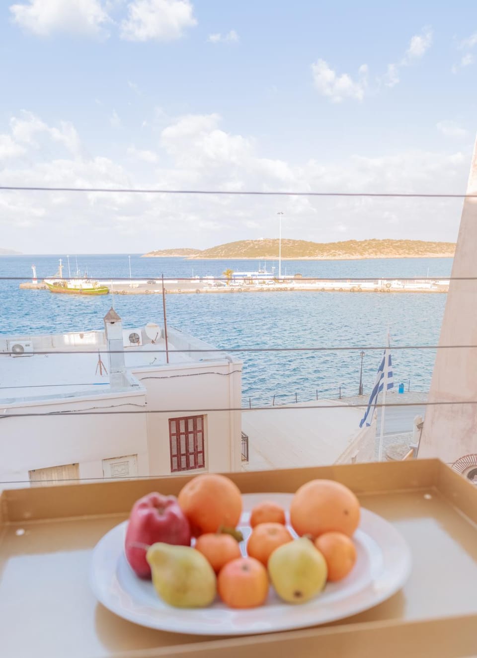 Day, Natural landscape, View (from property/room), Balcony/Terrace, Food and drinks, Food, Sea view