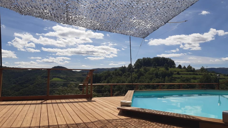 Natural landscape, Swimming pool, sunbed