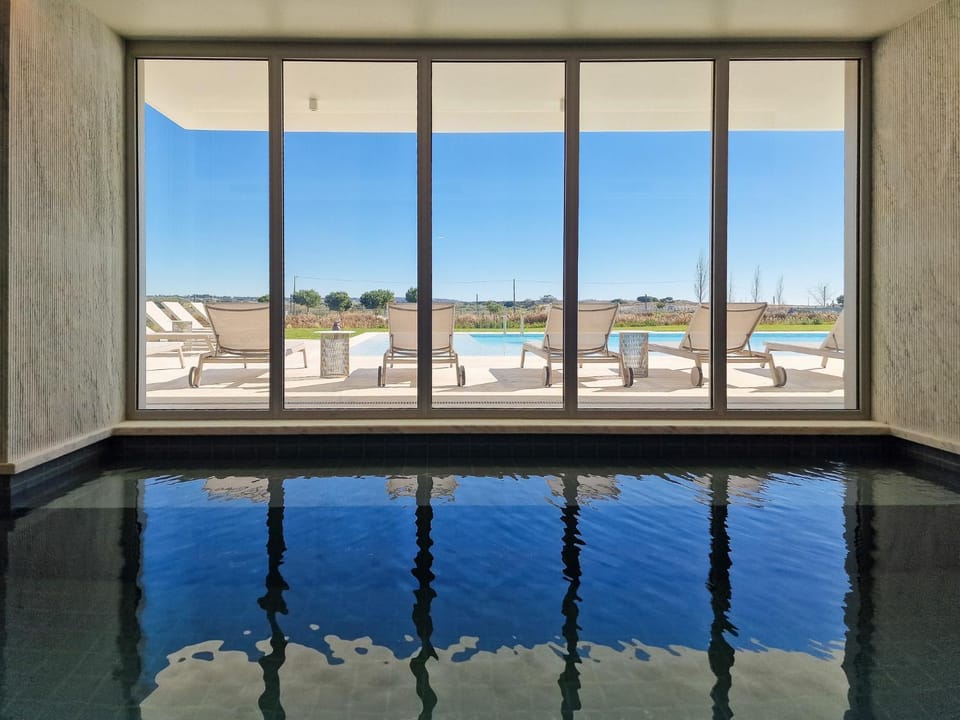 Patio, Pool view, Swimming pool, sunbed