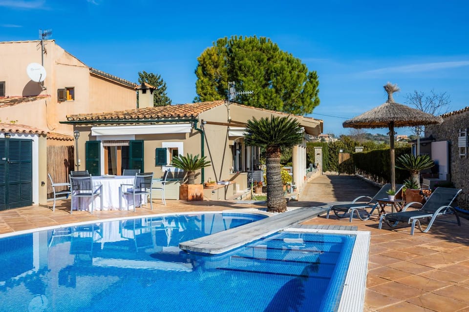 Property building, Living room, Swimming pool