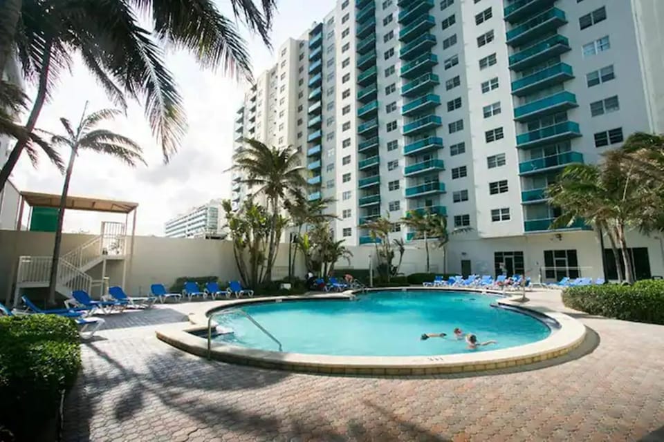 Property building, City view, Pool view, Swimming pool