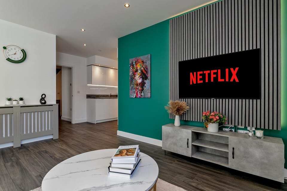 Living room, kitchen