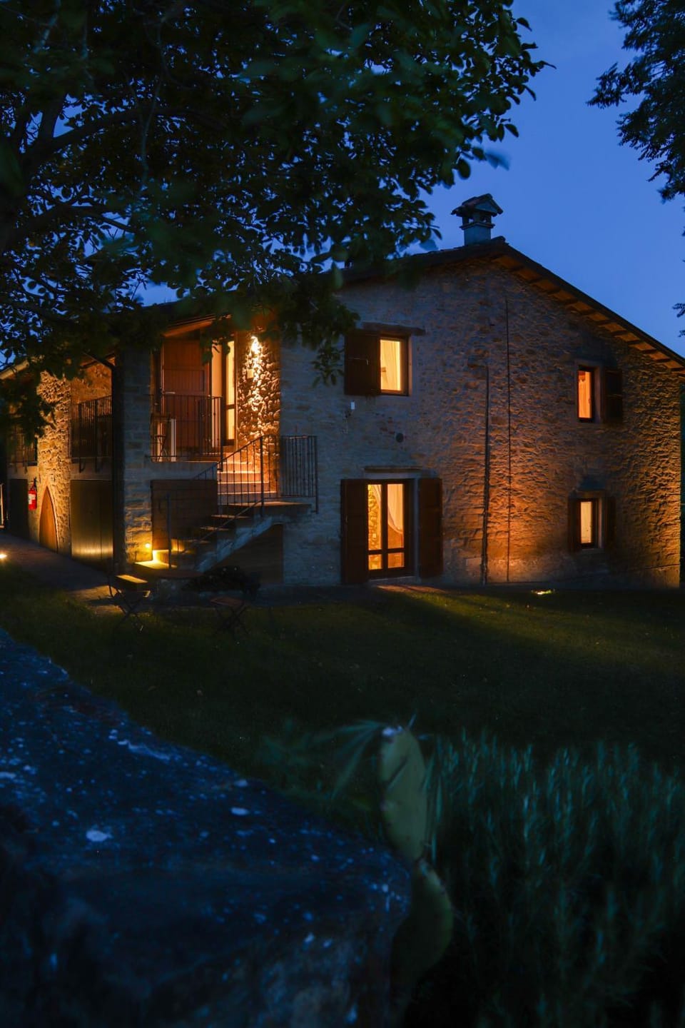 Property building, Patio, Night