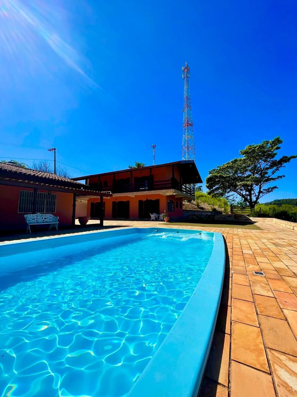 Property building, Pool view
