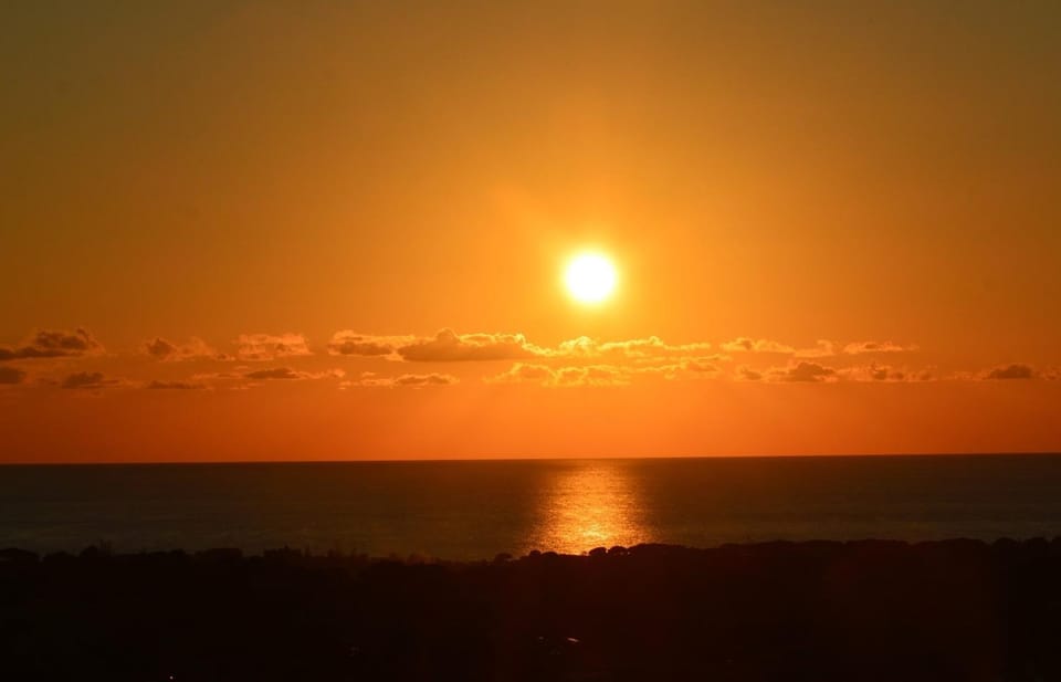 Natural landscape, Sea view, Sunset