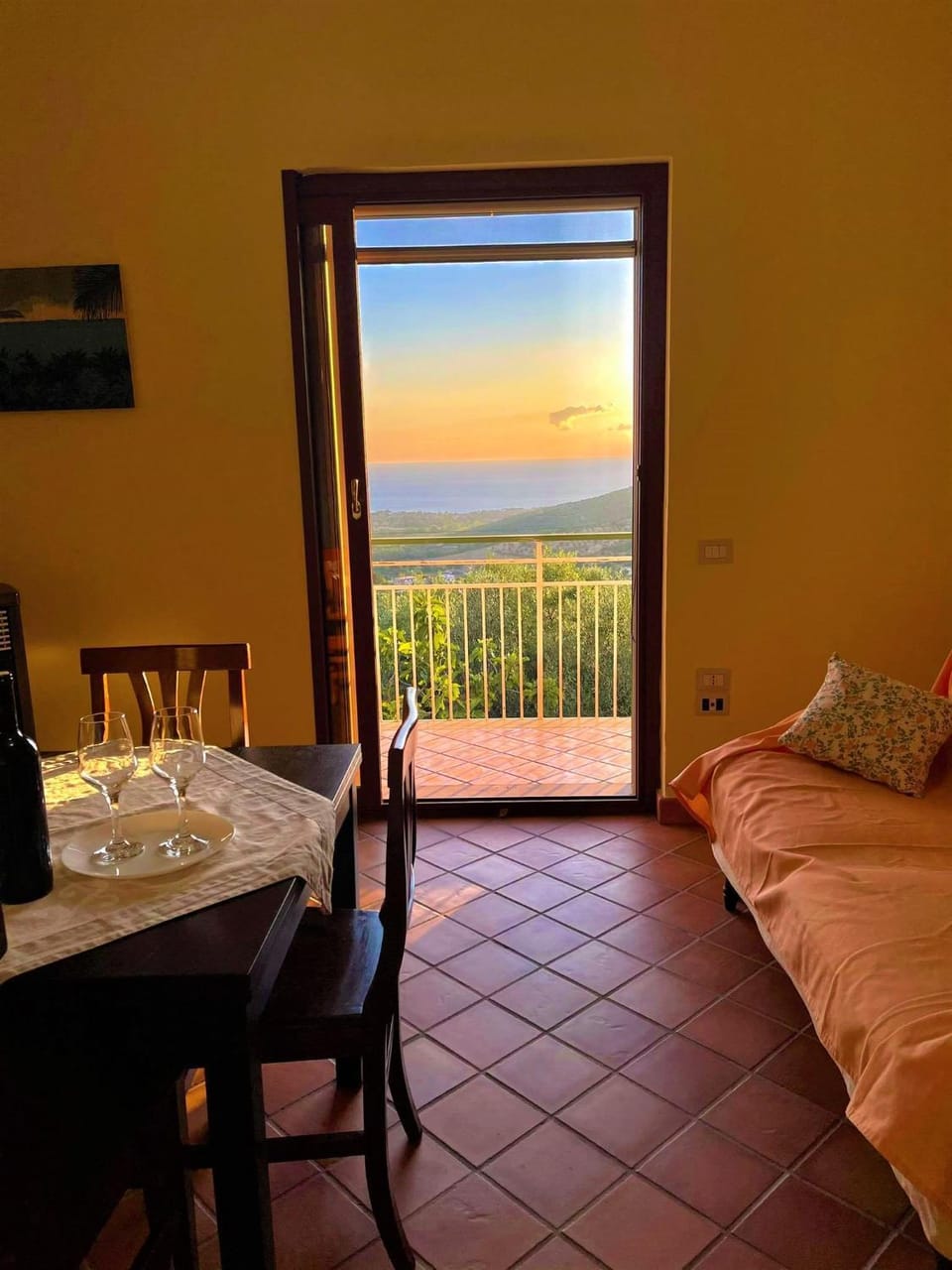 Natural landscape, Dining area, Sea view