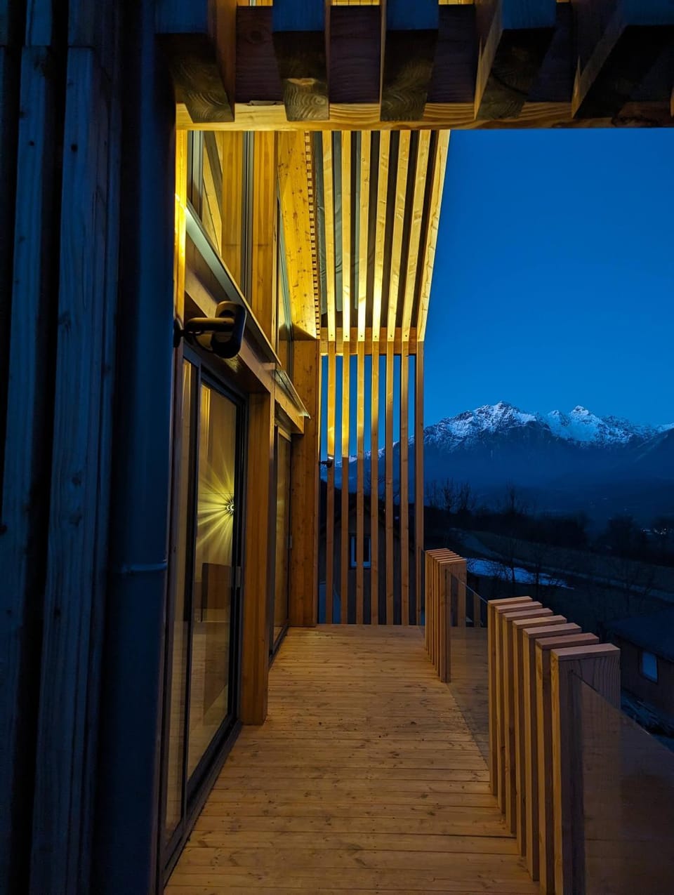 Night, Natural landscape, View (from property/room), Balcony/Terrace