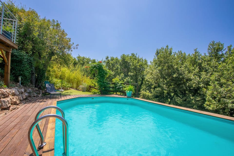 Property building, Living room, Swimming pool