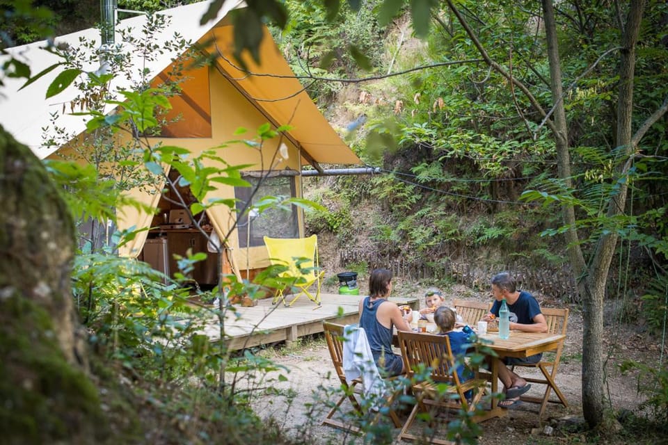 Bivouac nature, Tentes Lodges dans les Cévennes Luxury tent in Auvergne-Rhône-Alpes