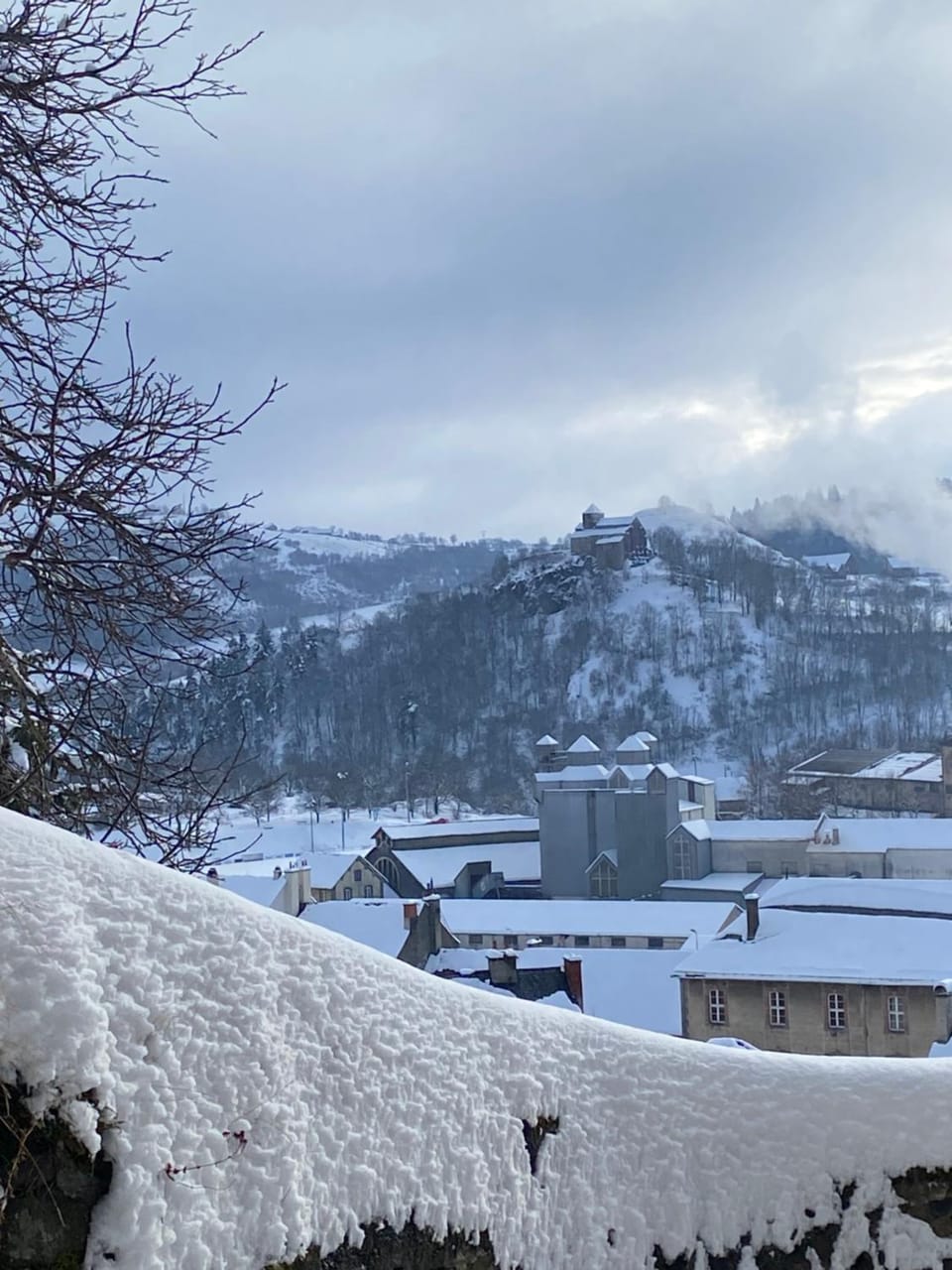 Day, Natural landscape, Winter, Mountain view