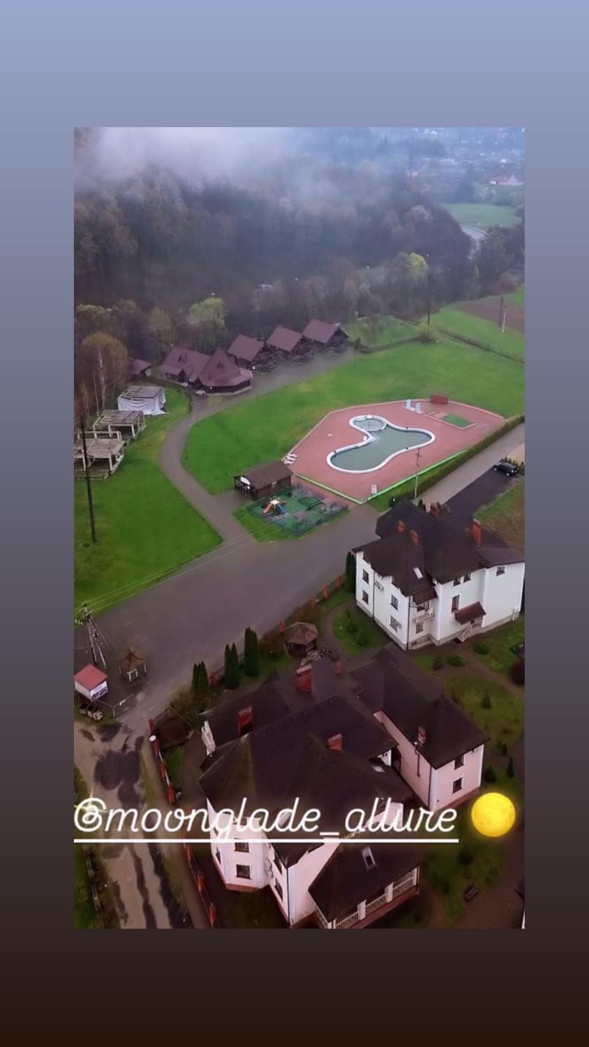 Day, Bird's eye view, Text overlay