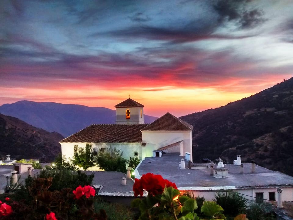 Nearby landmark, Natural landscape, Sunset