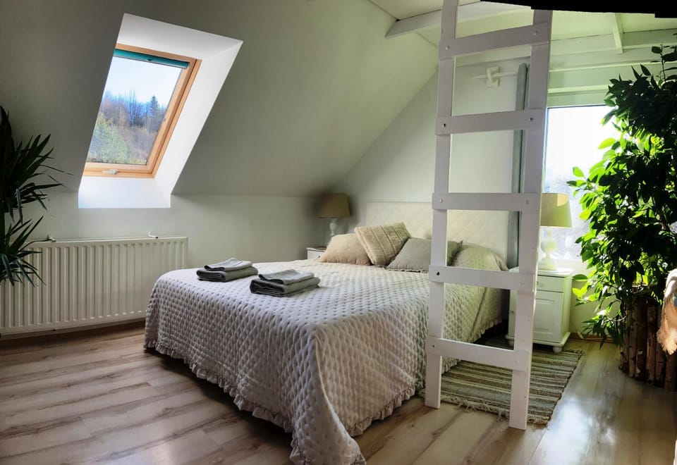 Bed, Photo of the whole room, towels