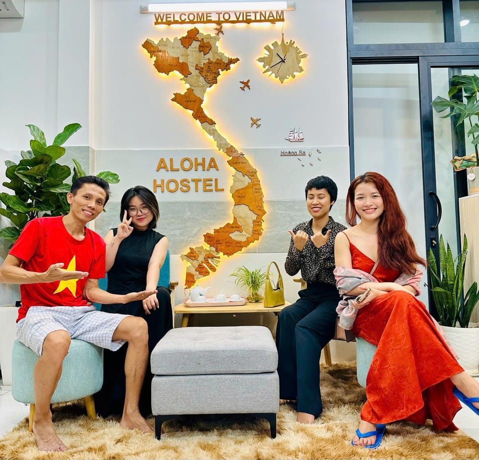 ALOHA SAIGON HOSTEL - Less-touristy location, Spacious rooms, Bathroom with a glass partition, airport - train station proximity Hostel in Ho Chi Minh City