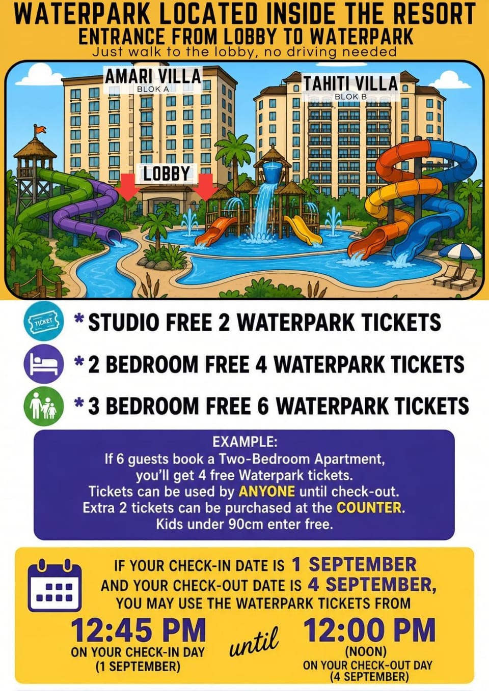Communal lounge/ TV room, Property logo or sign, Aqua park, Evening entertainment, Logo/Certificate/Sign, Text overlay, Pool view, Swimming pool, Certificate/Award