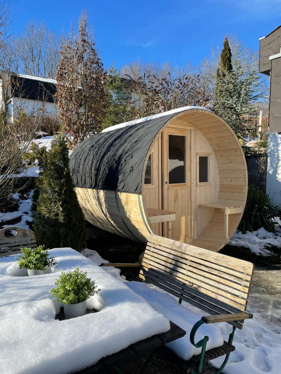 Winter, Sauna