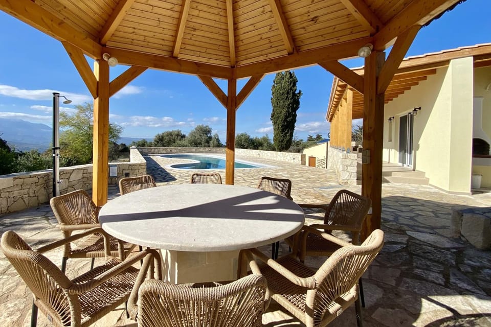 Patio, Day, Natural landscape, View (from property/room), Balcony/Terrace, Seating area, Pool view, Swimming pool