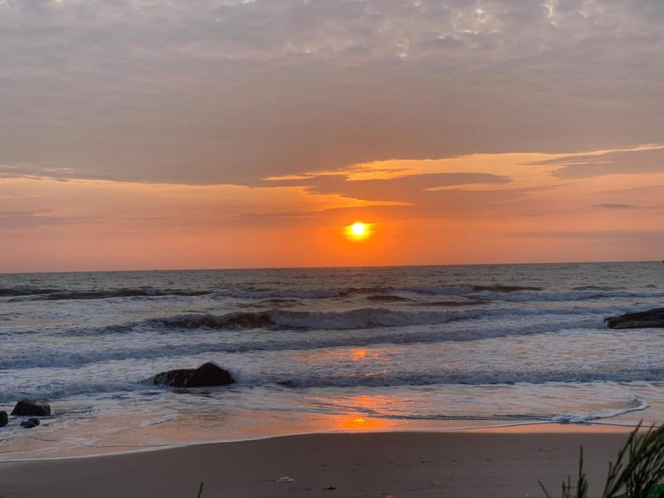 Natural landscape, Sea view, Sunset