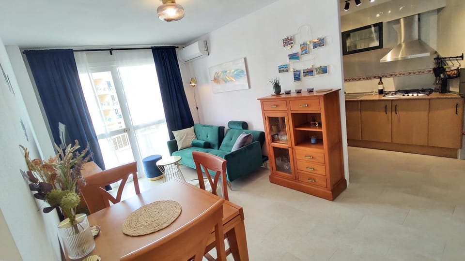 Living room, kitchen