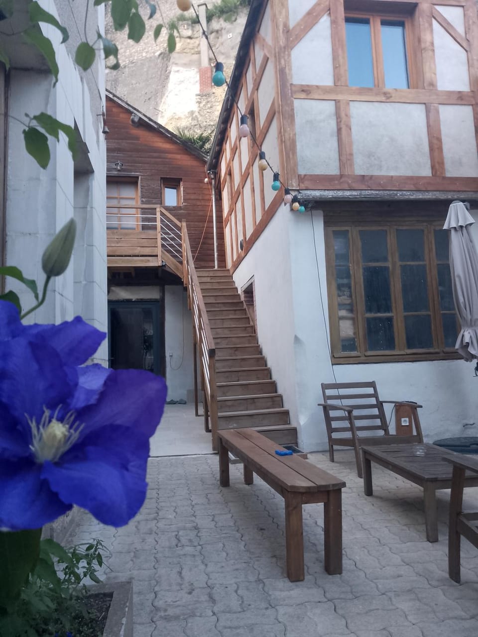 Property building, Patio, Spring, Day