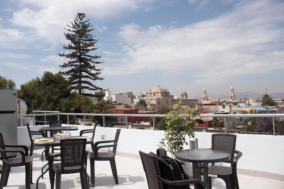 Property building, Patio, City view