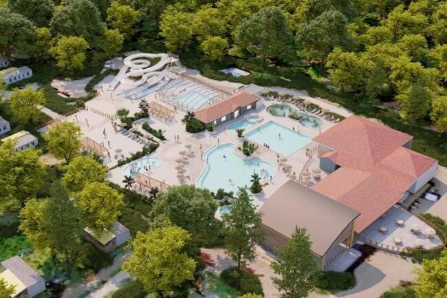 Bird's eye view, Aqua park, Swimming pool