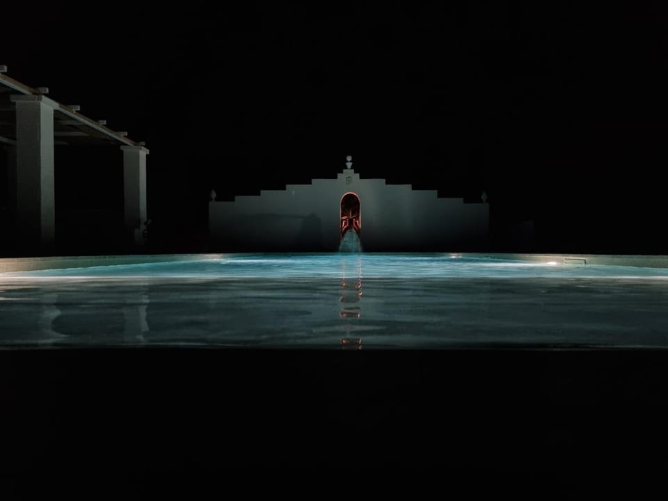 Night, Swimming pool
