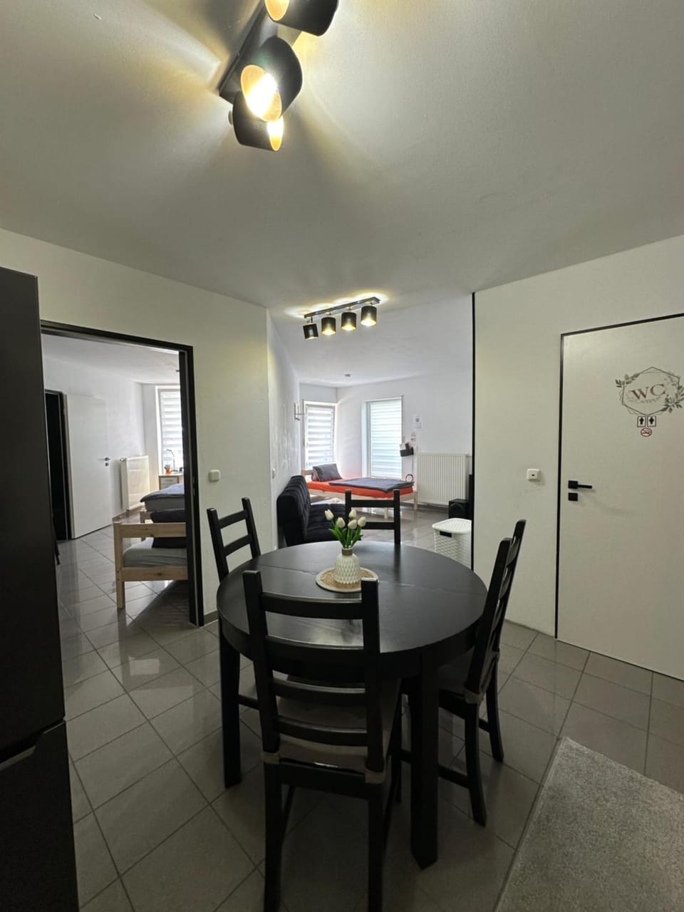 Living room, Seating area, Dining area
