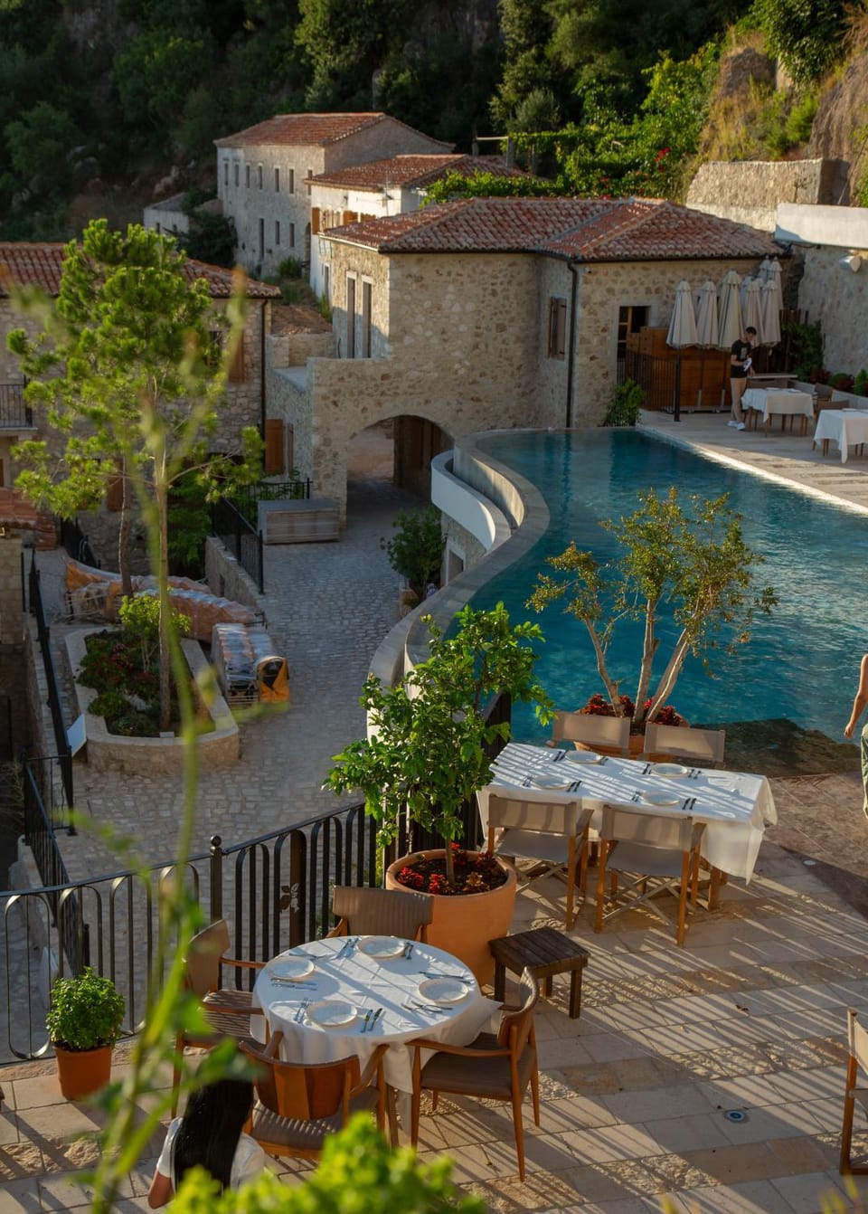 Property building, Dining area, Swimming pool