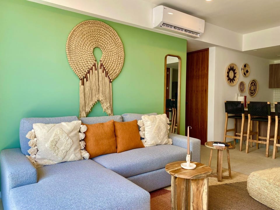 Living room, air conditioner