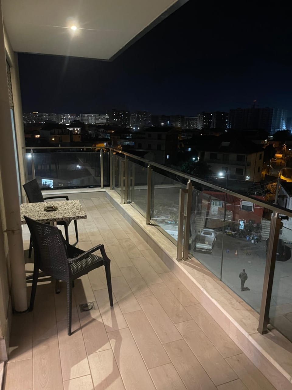 Night, View (from property/room), Balcony/Terrace