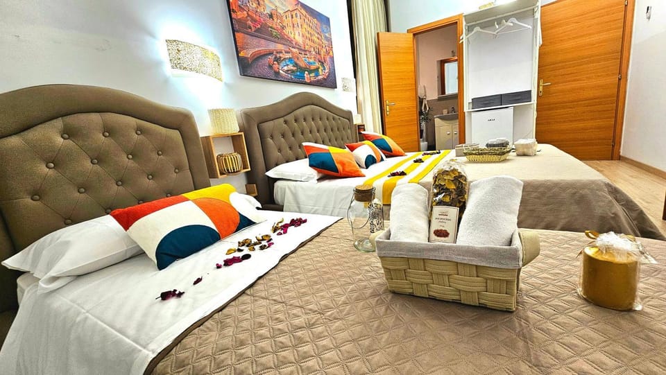 Bed, Living room, Seating area, Bedroom