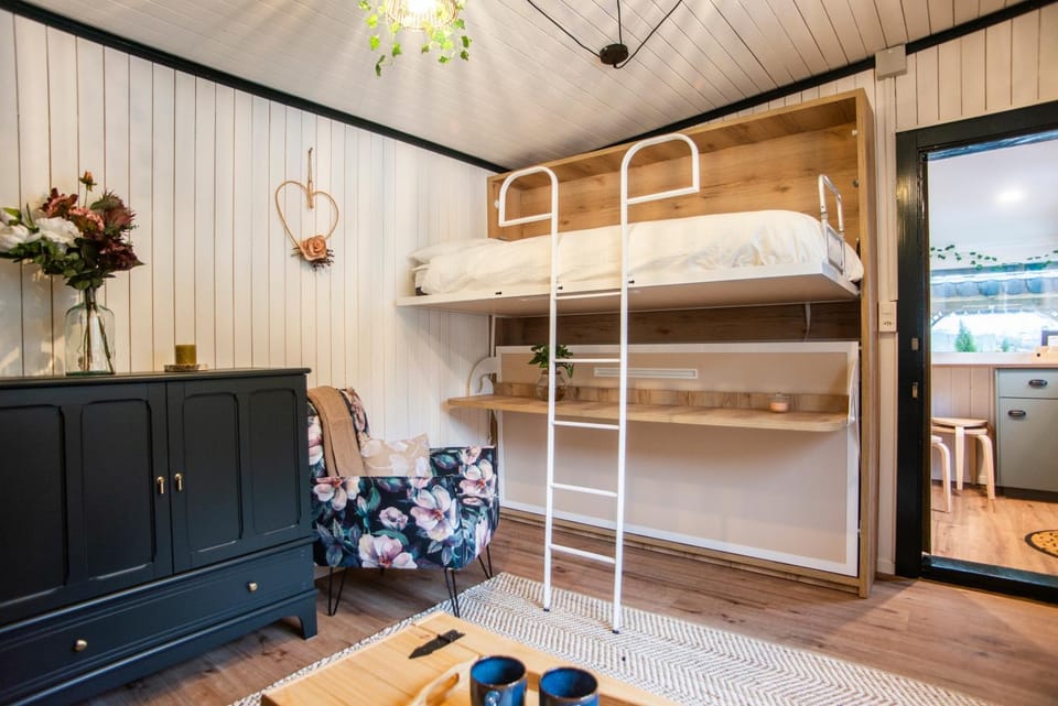 Bed, Bedroom, bunk bed, wardrobe