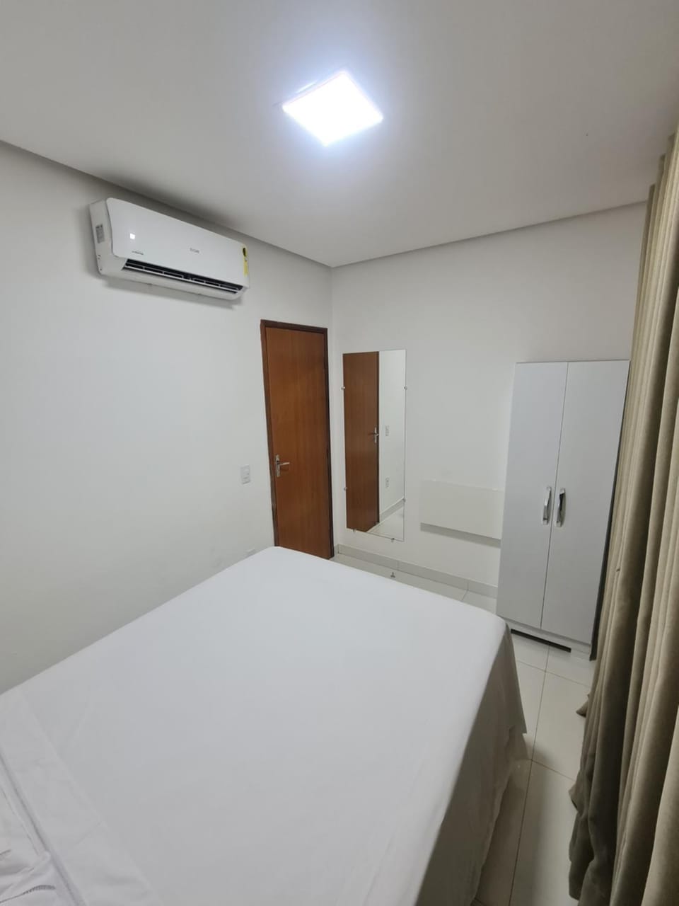 Bed, Photo of the whole room, Bedroom, wardrobe, air conditioner