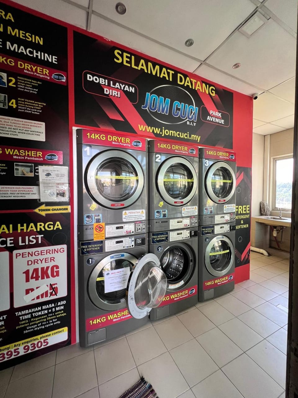 vending machine, laundry