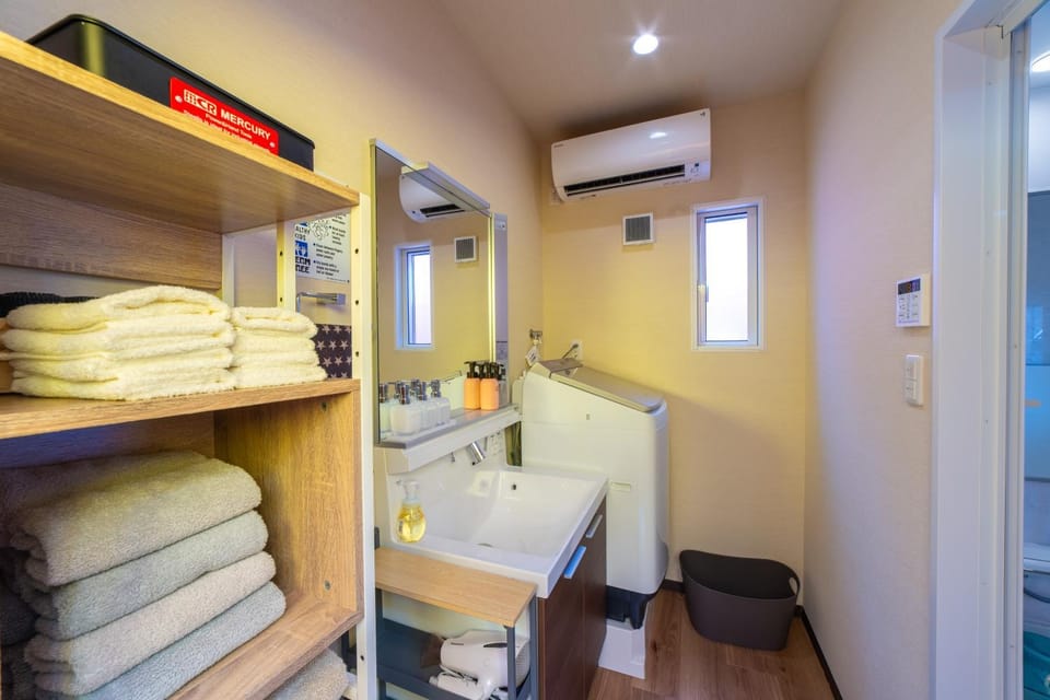 Bathroom, washing machine