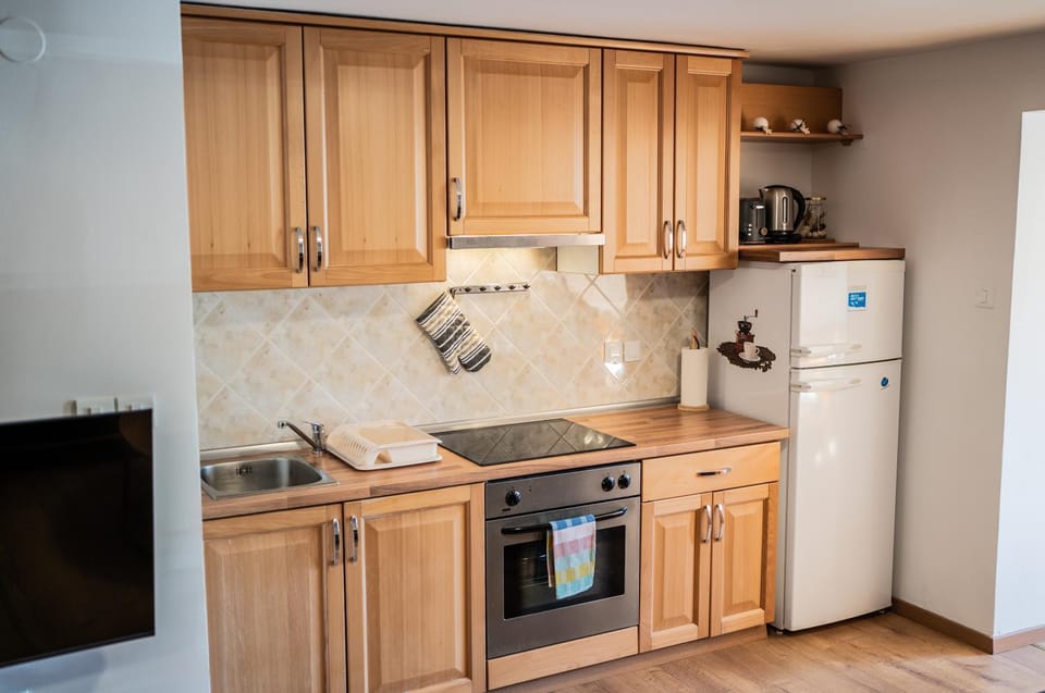 Kitchen or kitchenette, pet friendly, stove, toaster
