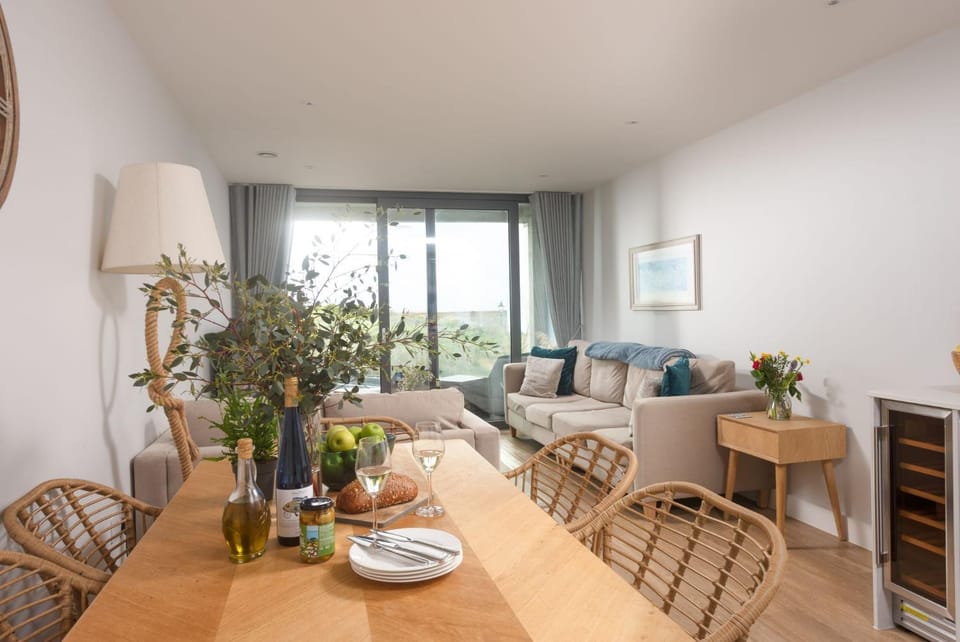Property building, Living room, Dining area