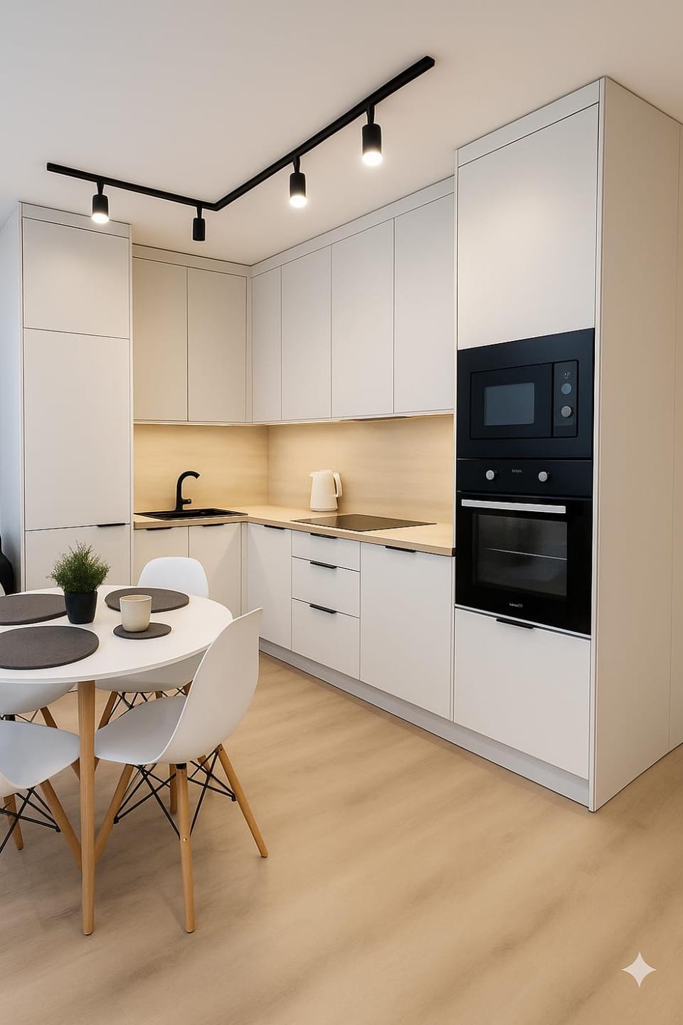 Coffee/tea facilities, Kitchen or kitchenette, Dining area, dishwasher, oven, stove, kitchen