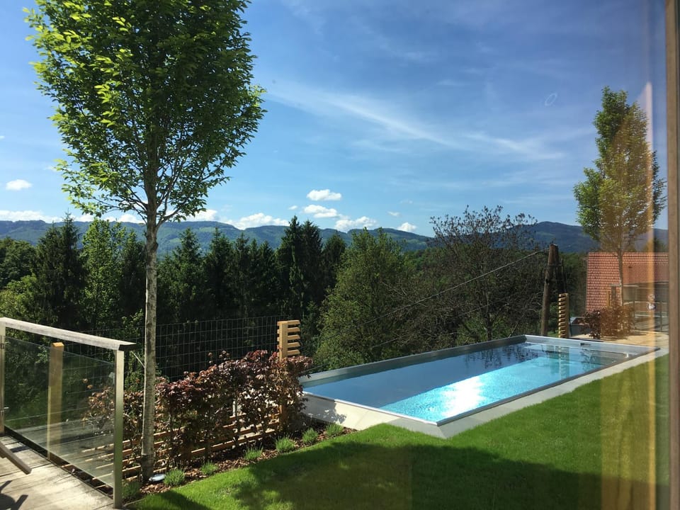 Natural landscape, Garden, Swimming pool