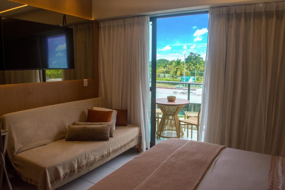 Bed, View (from property/room), Balcony/Terrace, Photo of the whole room, Bedroom