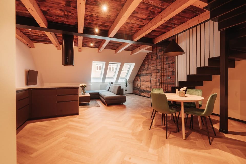 Kitchen or kitchenette, Living room, Dining area