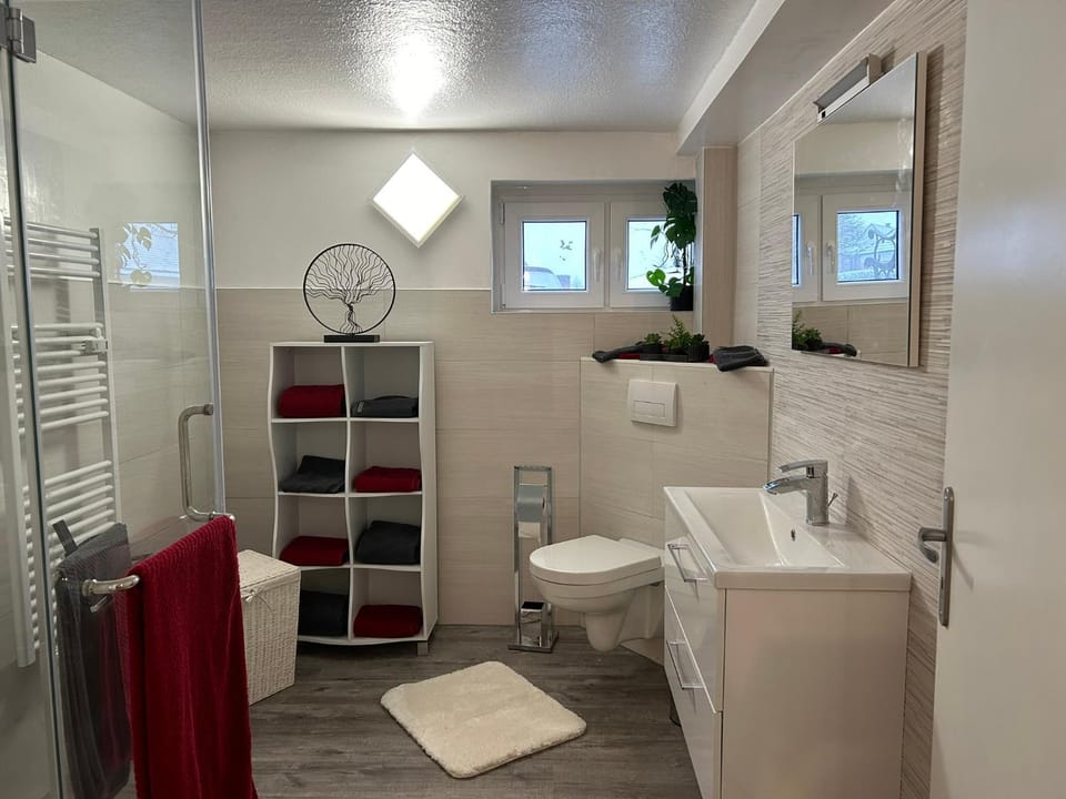 Shower, Bathroom, towels