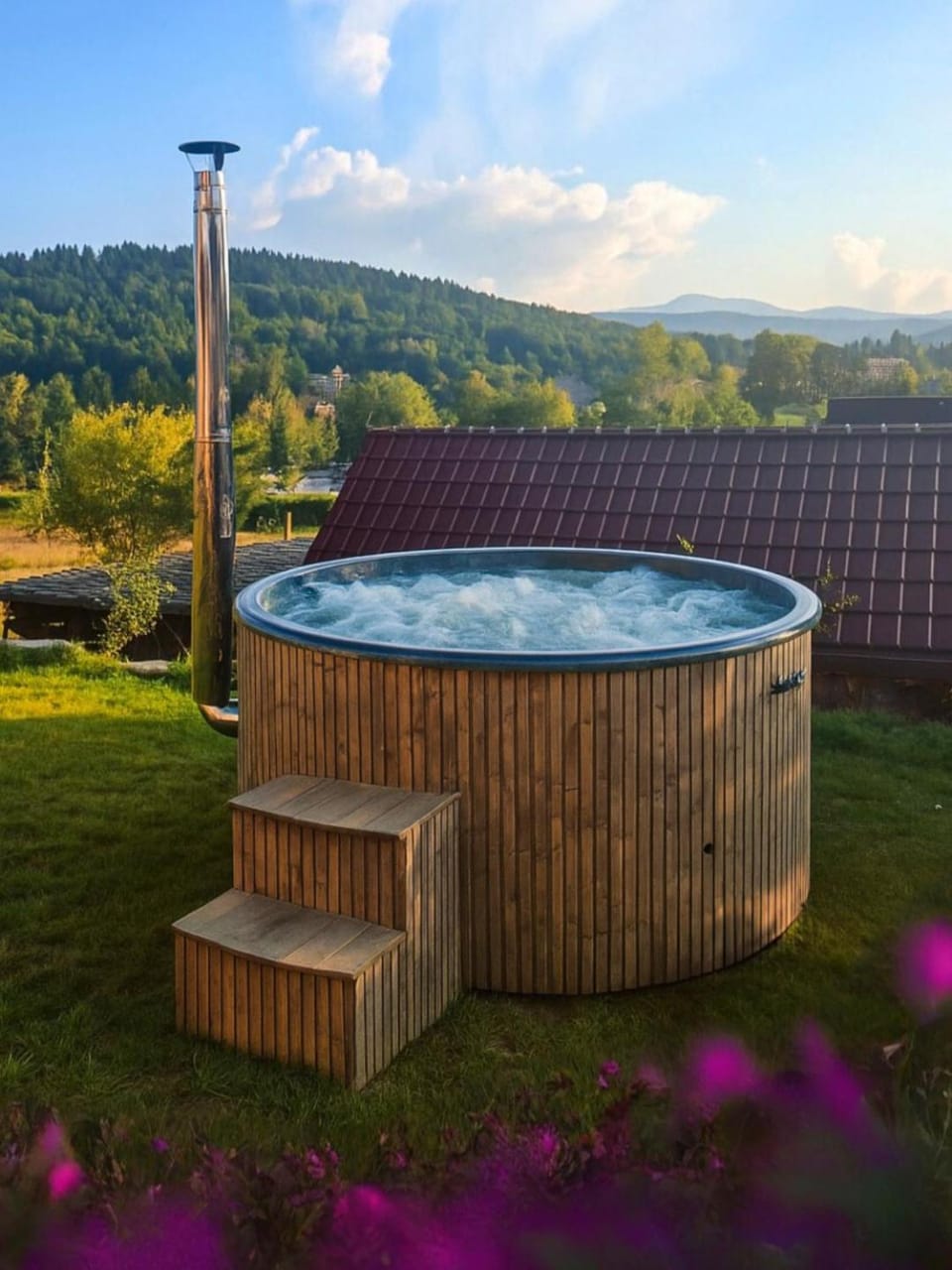 Hot Tub, Mountain view