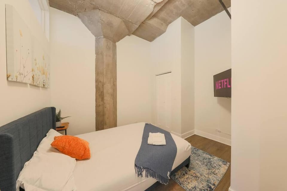 Spacious 2BR South Loop Suite with Skyline View, Optional Parking and Gym Access Close to McCormick Place, Grant Park, Museum Campus & CTA Lines Apartment in South Loop