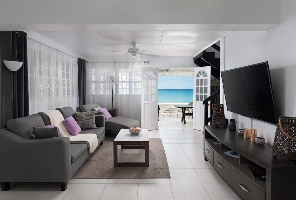 Purple Rain - Direct Beach Access, Ocean views, 2 Bedroom, 2 Bathroom, Mullins Beach Front Bliss Villa in Barbados