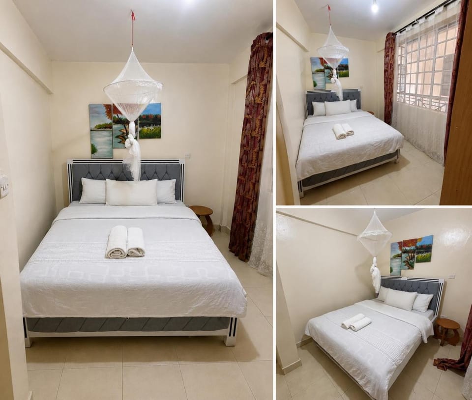Photo of the whole room, Bedroom, towels
