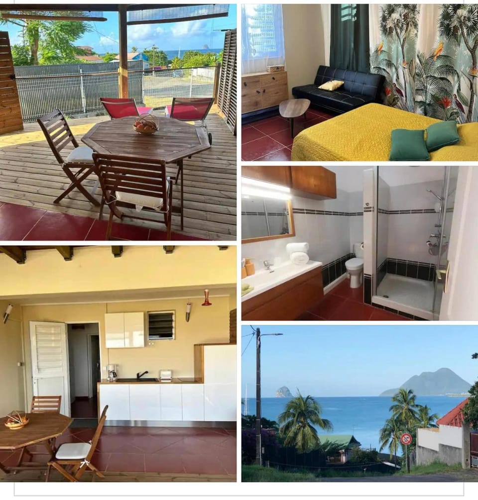 Property building, Natural landscape, Kitchen or kitchenette, Dining area, Sea view