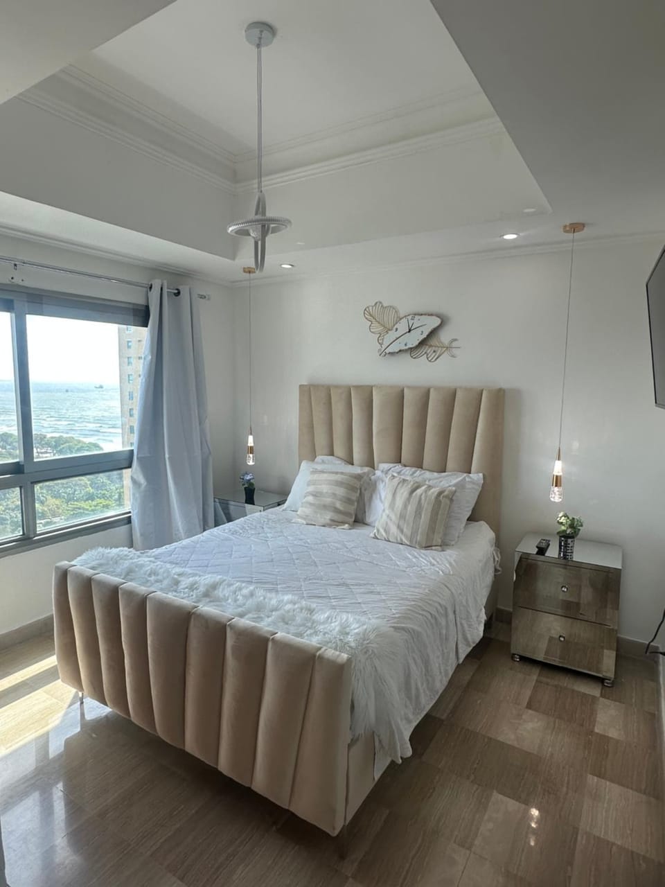 Apartamento con vista mar y la ciudad La Paz en Malecón Santo Domingo Apartment in Santo Domingo